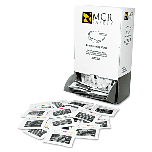 MCR Safety Lens Cleaning Towelettes， 100/Box (LCT)