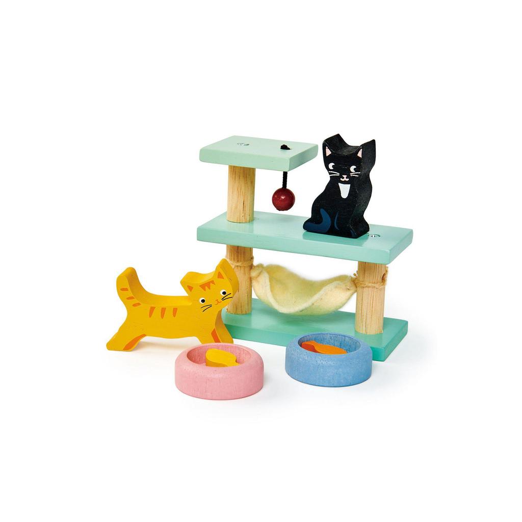 Pet Cat Set Wooden Toy by Tender Leaf Toys