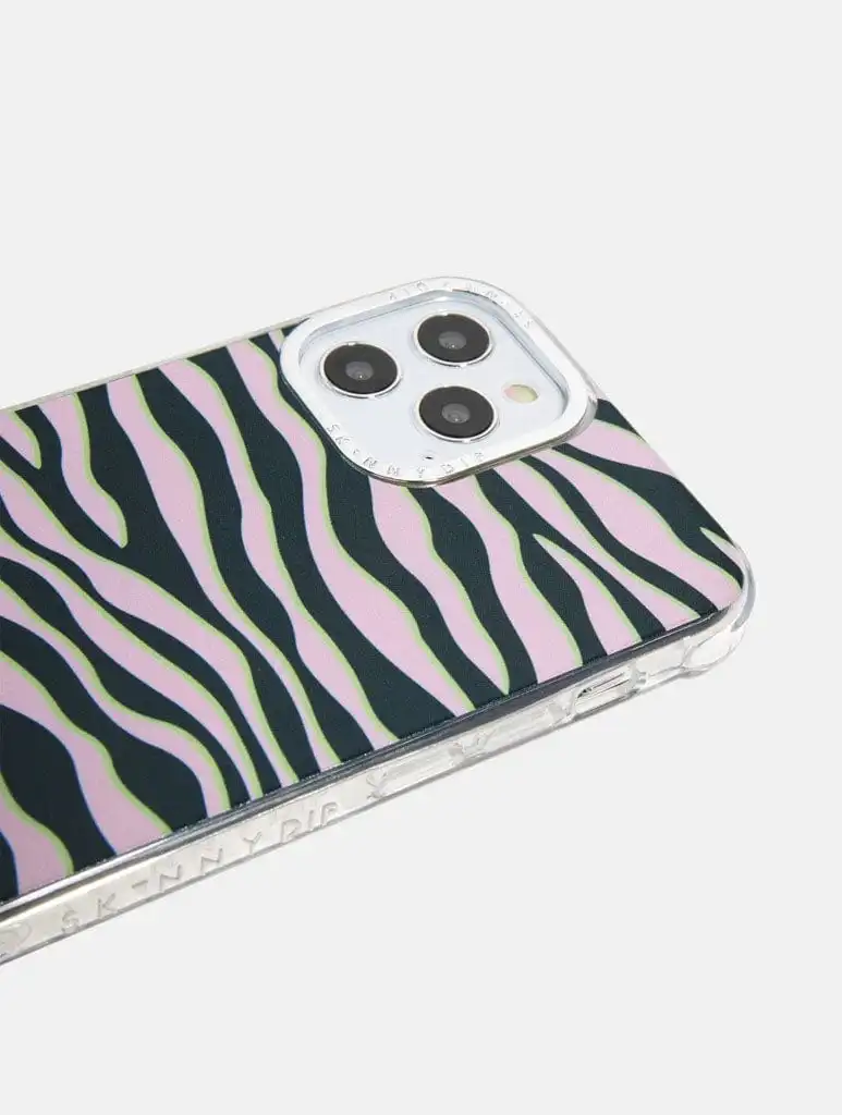 Black and white striped iphone case