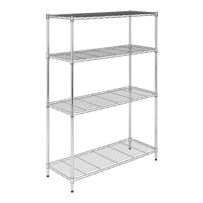 Safavieh Bravo 4-Tier Chrome Wire Shelf