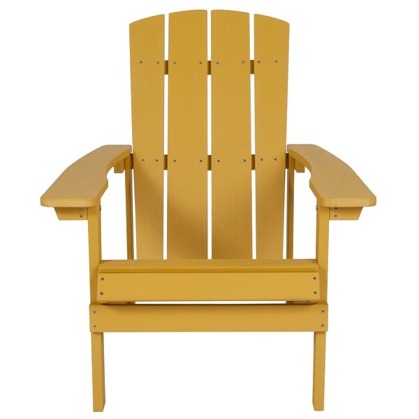 Allweather Poly Resin Wood Outdoor Adirondack Chair (Set of 4)