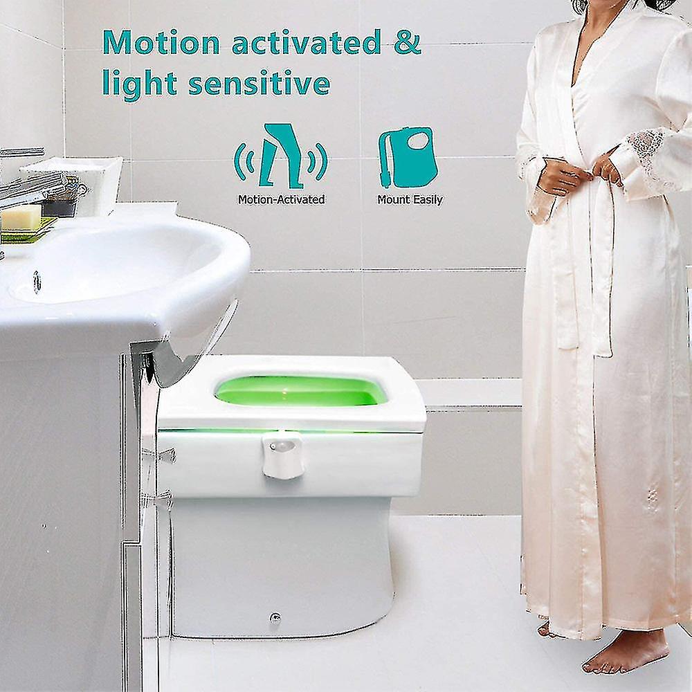 8-color Toilet Sensor Light Hanging Human Body Toilet Sensor Creative