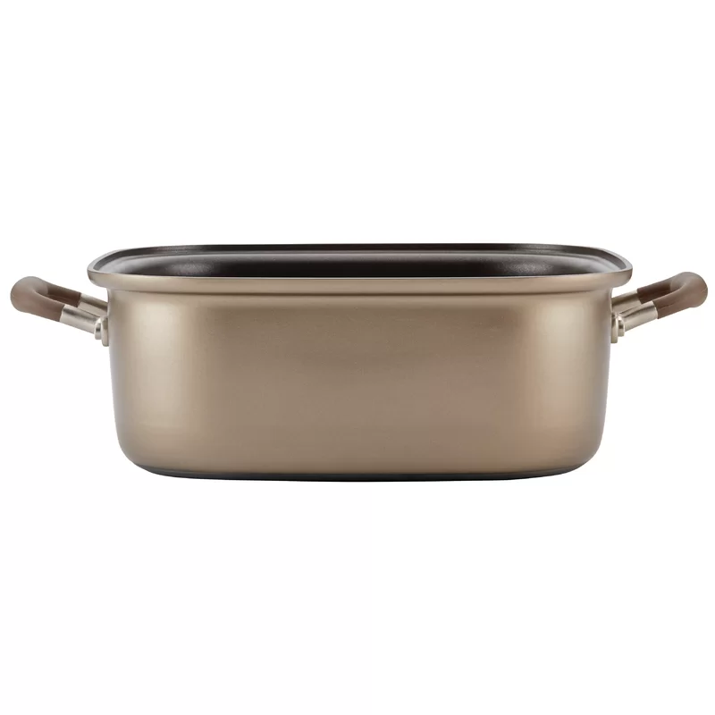 Anolon 83869 Advanced Hard Anodized Nonstick Grill Pan / Griddle and Roaster - 11 Inch， Brown