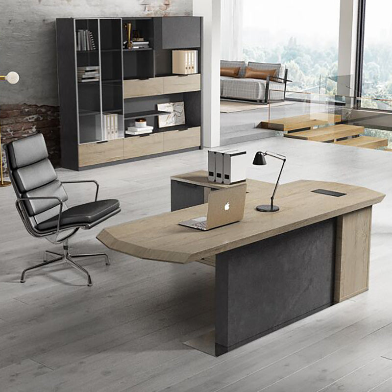 MAGNUS Executive Office Desk with Left Return 2.4M - Tobacco