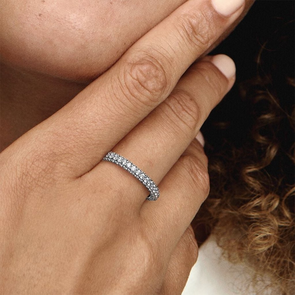 PANDORA  Pandora Timeless Pavé Single-row Ring in Sterling Silver