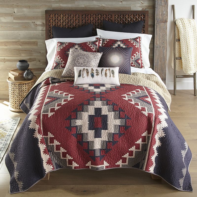 Donna Sharp Mojave Red Quilt Set with Shams