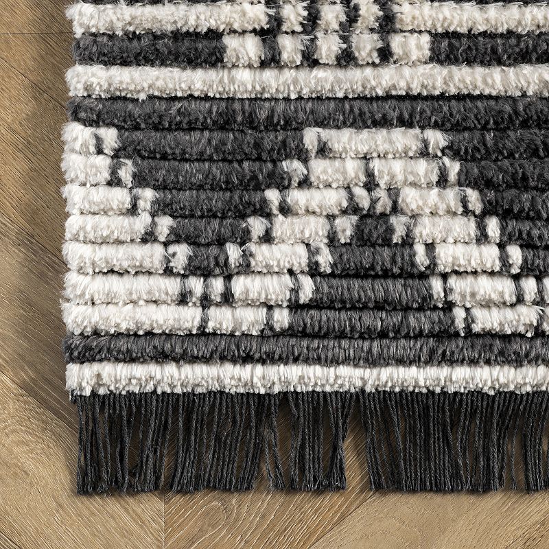 nuLoom Christy Aztec Soft Shag Fringe Area Rug