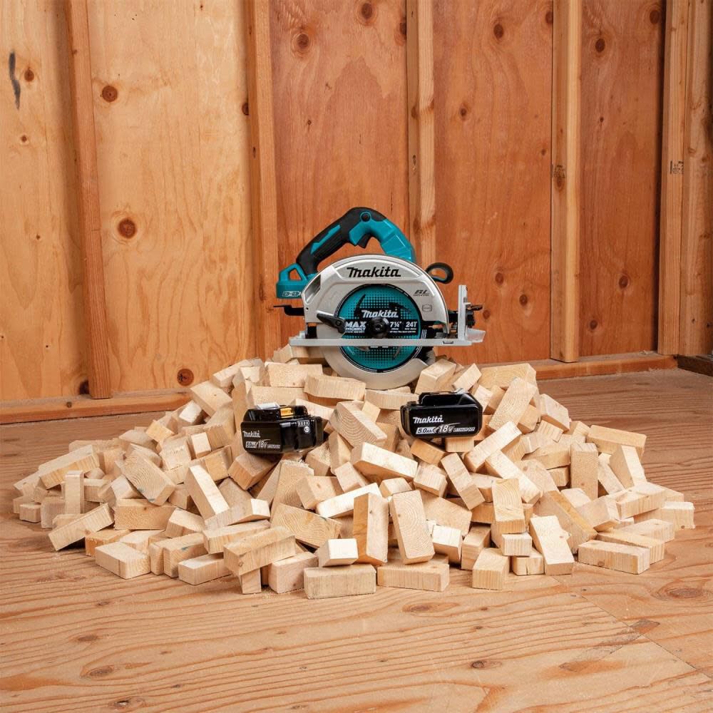 Makita 18V X2 LXT 7 1/4 in Circular Saw Cordless Kit， AWS Capable XSH07PTU from Makita