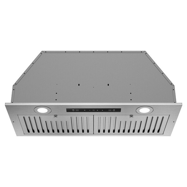 27.5'' Insert Stainless Steel Single Motor Range Hood with LED Screen Finger Touch Control