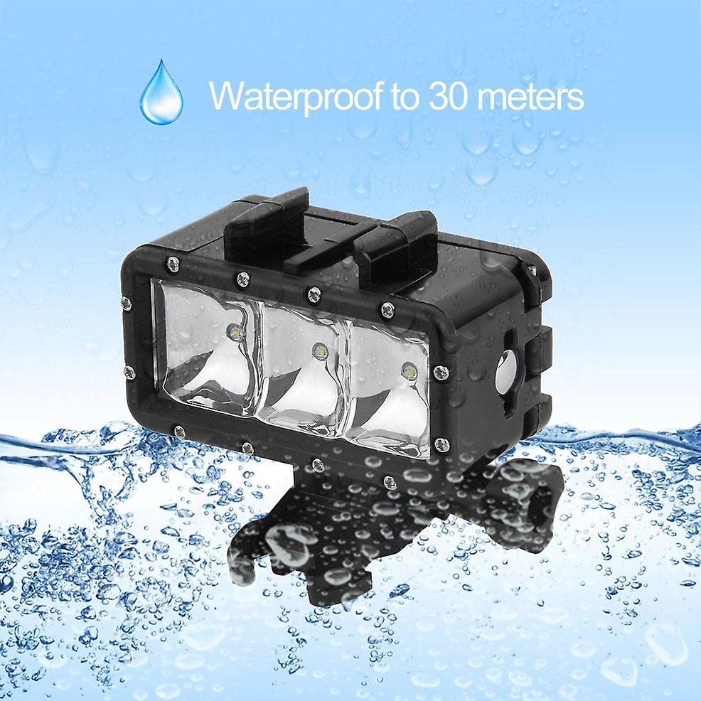 30m Underwater Led Waterproof Diving Spotlight Camera Night Shooting Lamp