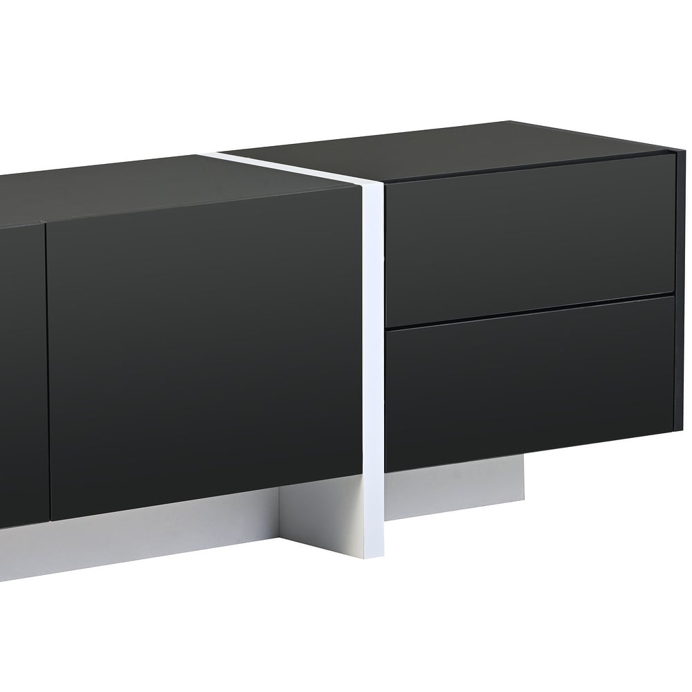 Contemporary Rectangle Design TV Stand for TVs Up to 80\