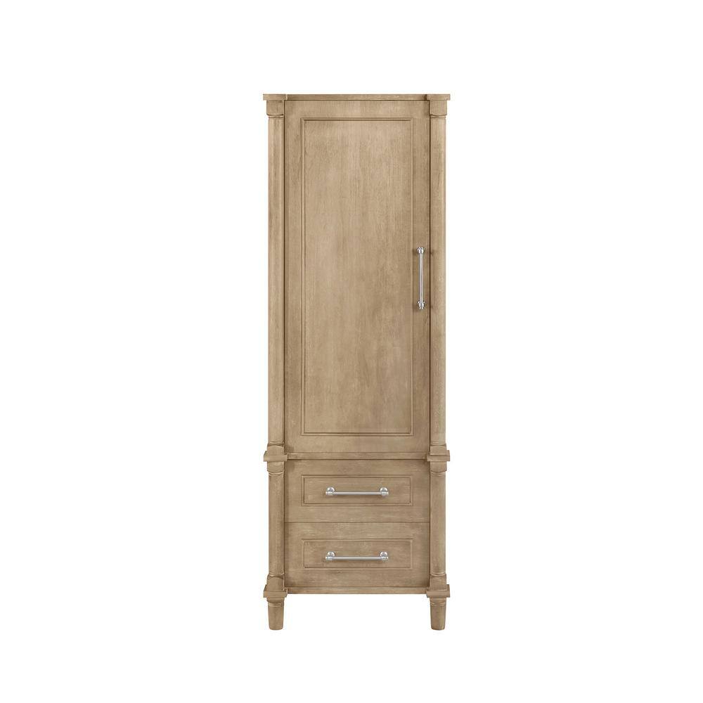 Home Decorators Collection Aberdeen 20.71 in. W x 14.40 in. D x 60 in. H Single Door Linen Cabinet in Antique Oak Aberdeen LC-AO