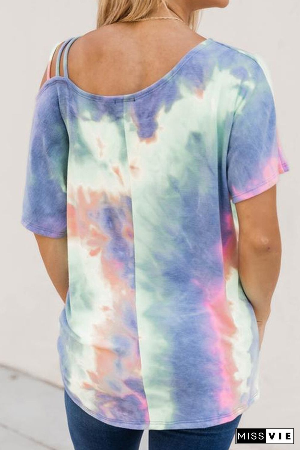 LOVE Printed Tie Dyed Tee