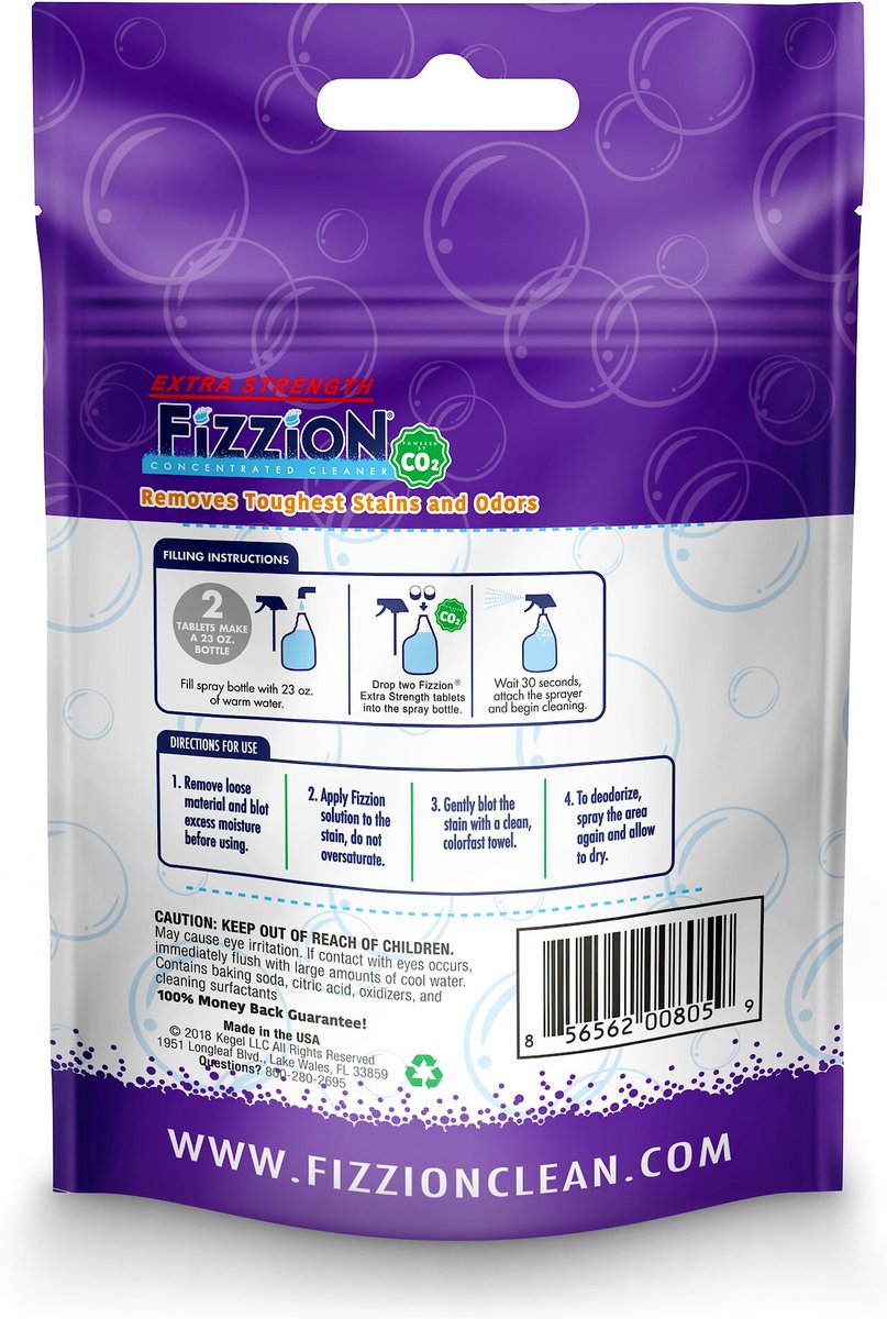 Fizzion Extra Strength Stain and Odor Eliminator Refill