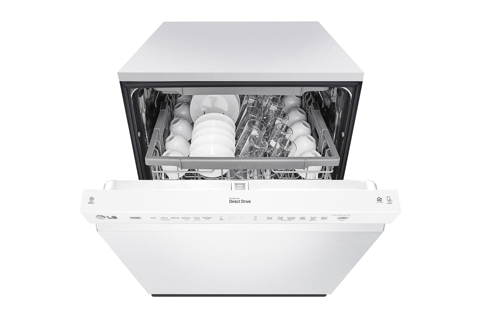 Lg LDFN4542W Front Control Dishwasher With Quadwash™ And 3Rd Rack