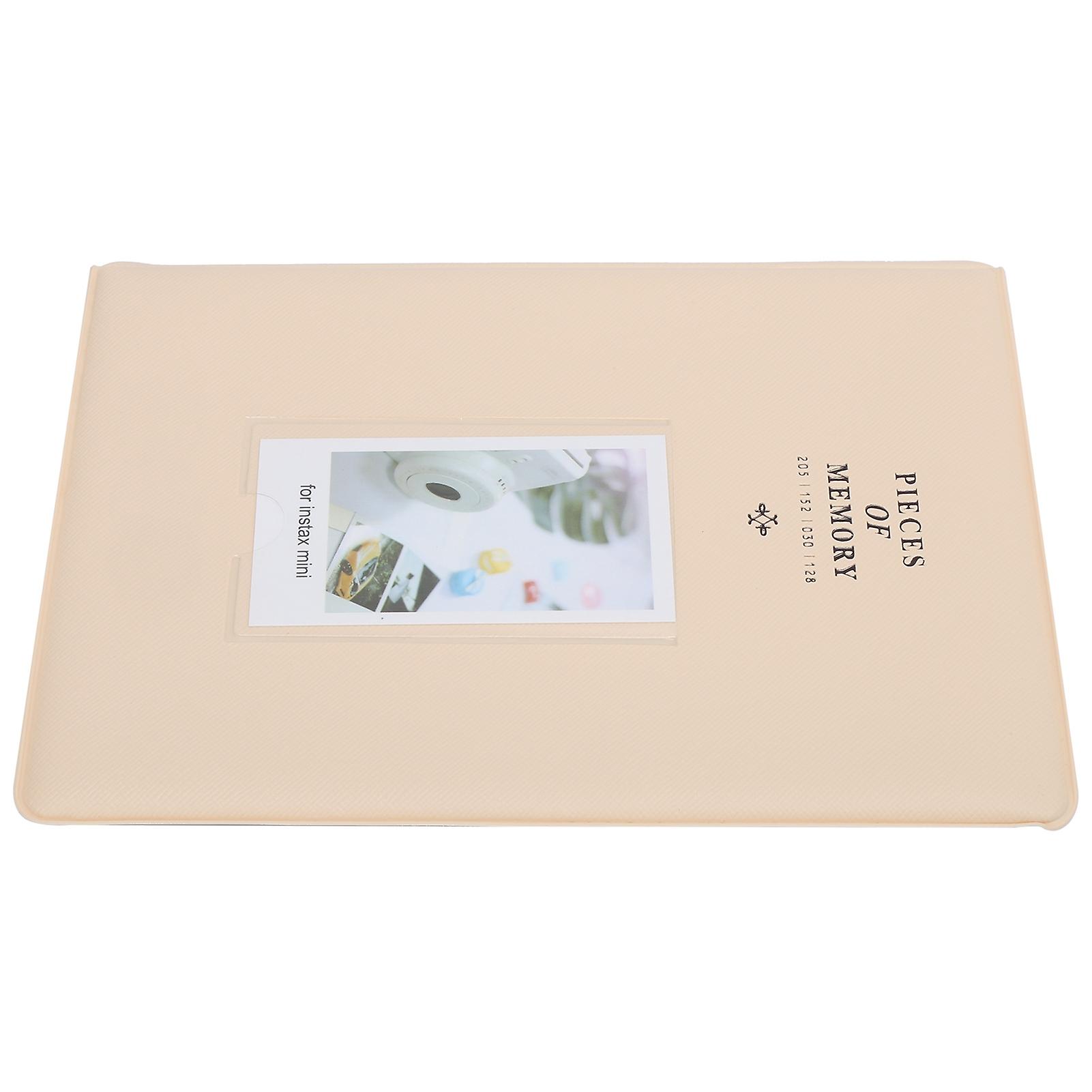 3in 128 Pockets Universal Photo Album Pvc Business Card Holder For Polaroid Minibeige