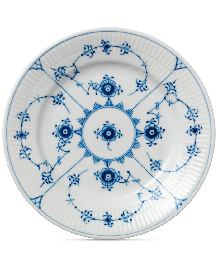 Royal Copenhagen Blue Fluted Plain Bread and Butter Plate