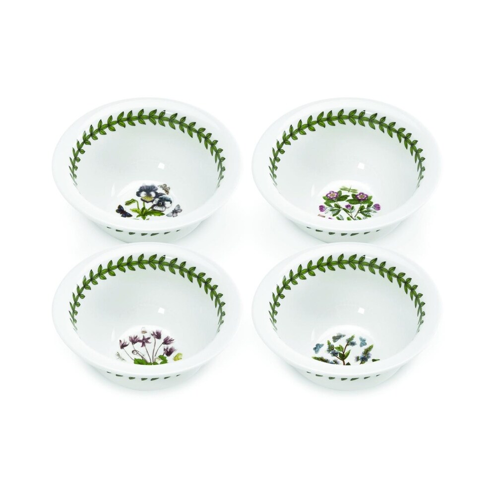 Portmeirion Botanic Garden Set of 4 Round Mini Bowls   4.25 Inch