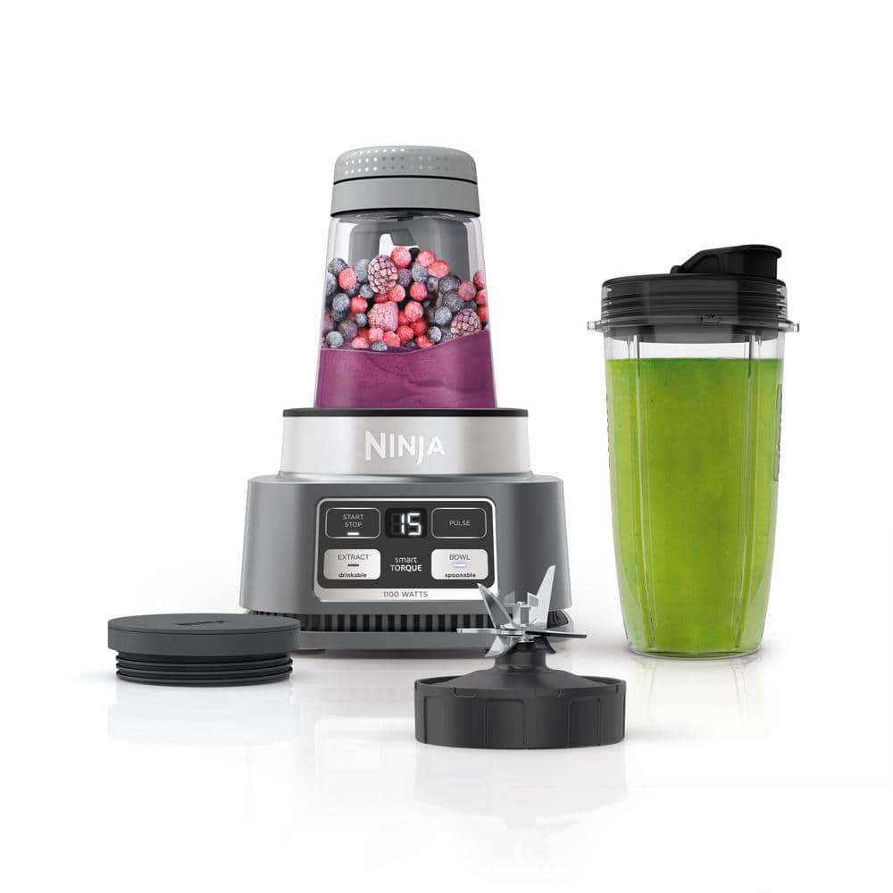 NINJA Foodi Smoothie Bowl Maker 24 oz Blender 2 Speeds Stainless Steel Auto iQ