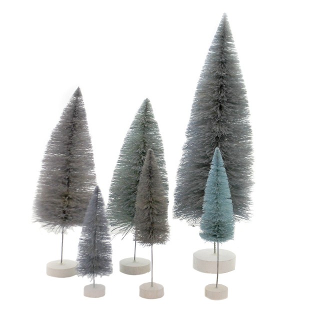 Cody Foster Spectrum Trees Winter Blue Decorative Figurines