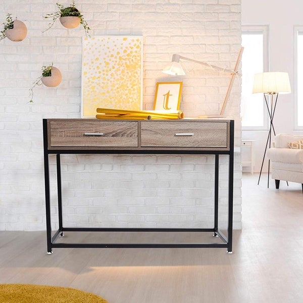 Console Entryway Sofa Coffee Tables with Drawers. - 47