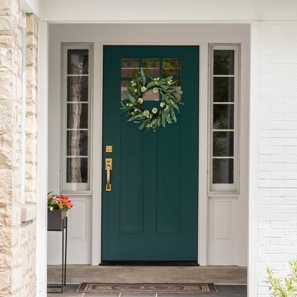 Olive Leaf and Floral Twig Spring Wreath