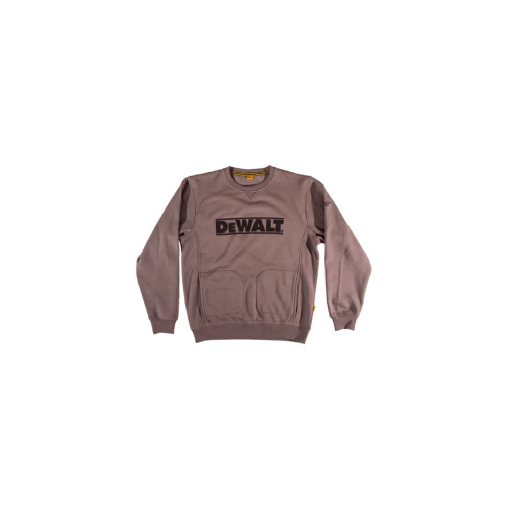 DEWALT Logo Crewneck Sweatshirt Heather Gray Large ;