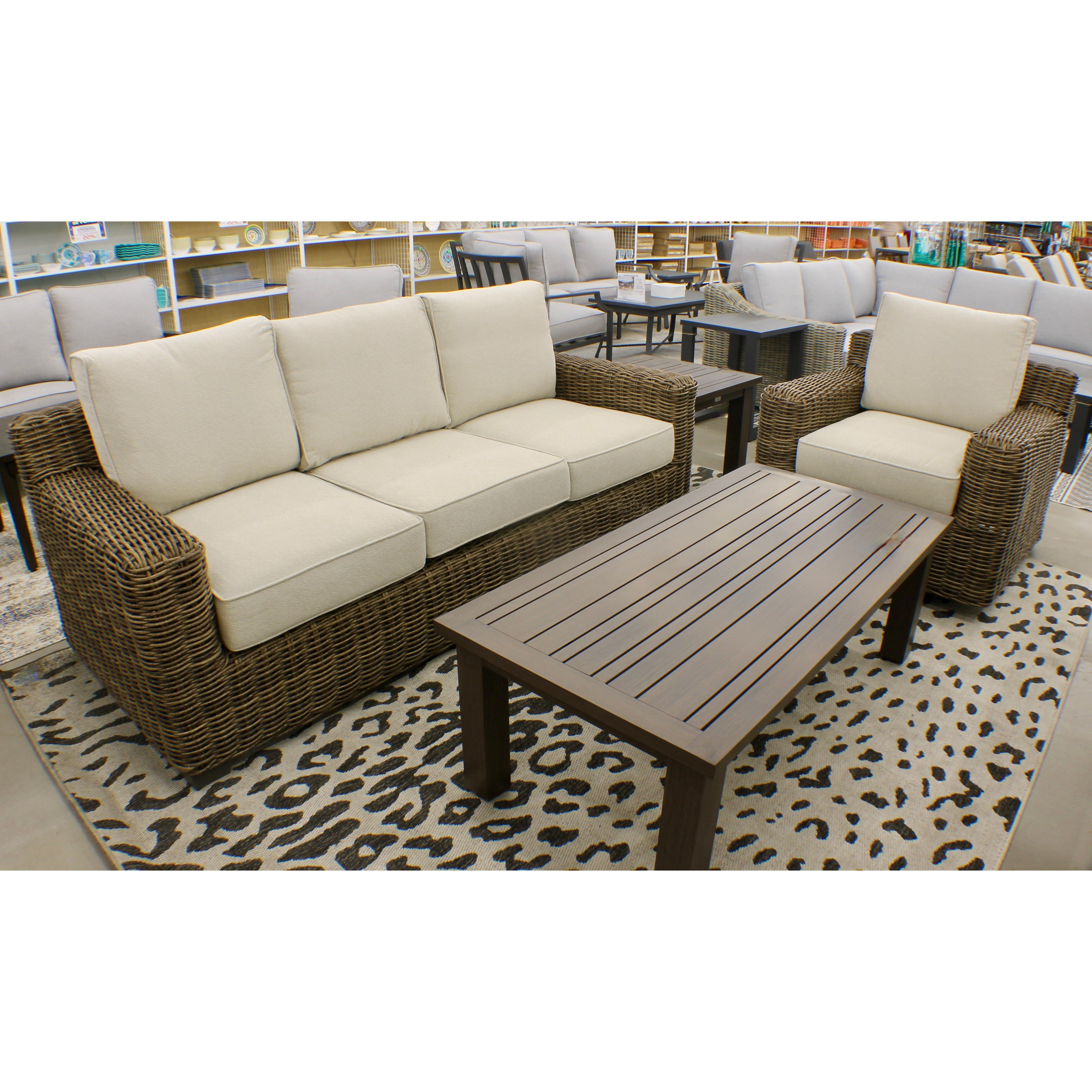 Carmel Brown Outdoor 52 Coffee Table