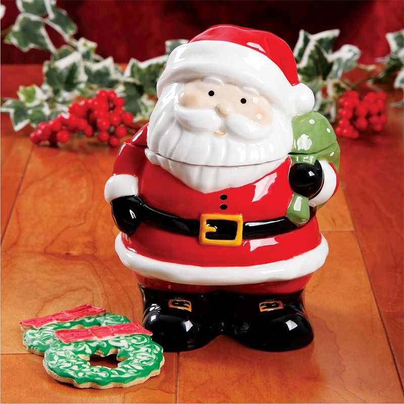 Jovial St. Nick 7.5 Inch Santa Holiday Cookie Jar