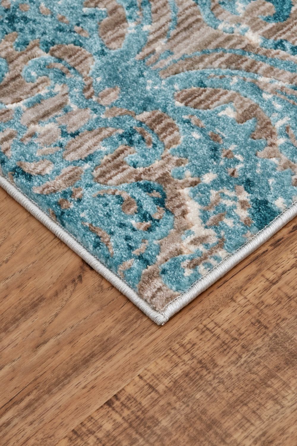 Arsene Blue and Taupe Rug by BD Fine