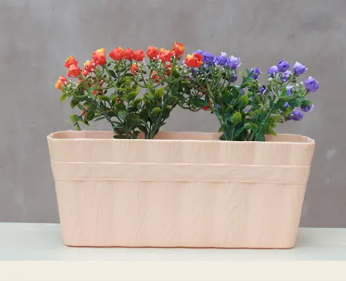 new Purple Clay Pot Plastic Flower Pot Rectangular Succulent Combination Antique plastic flower pot supply