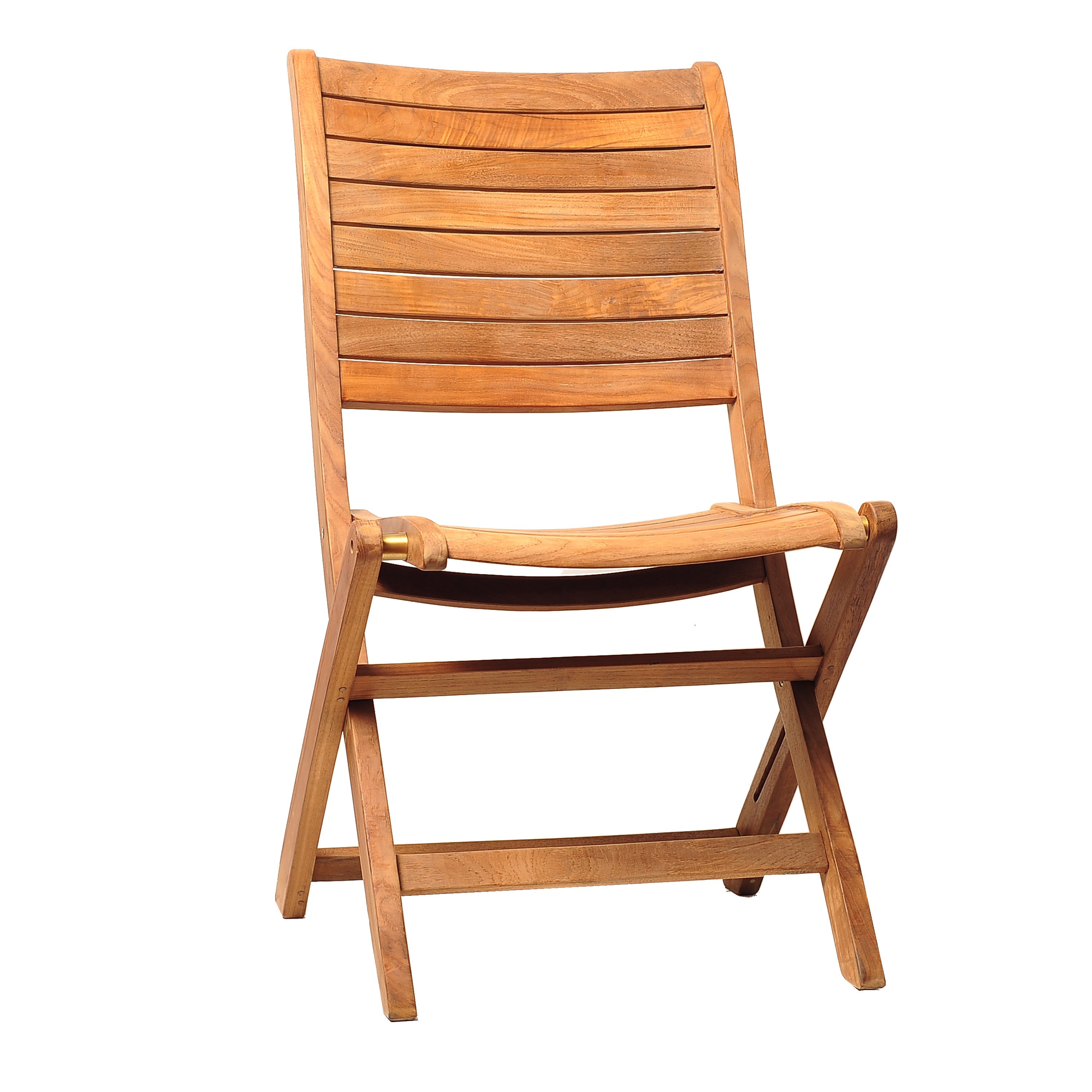 Amazonia Turnberry 2-piece Patio Folding Chairs | Certified Teak | Ideal for Outdoors and Indoors, Brown