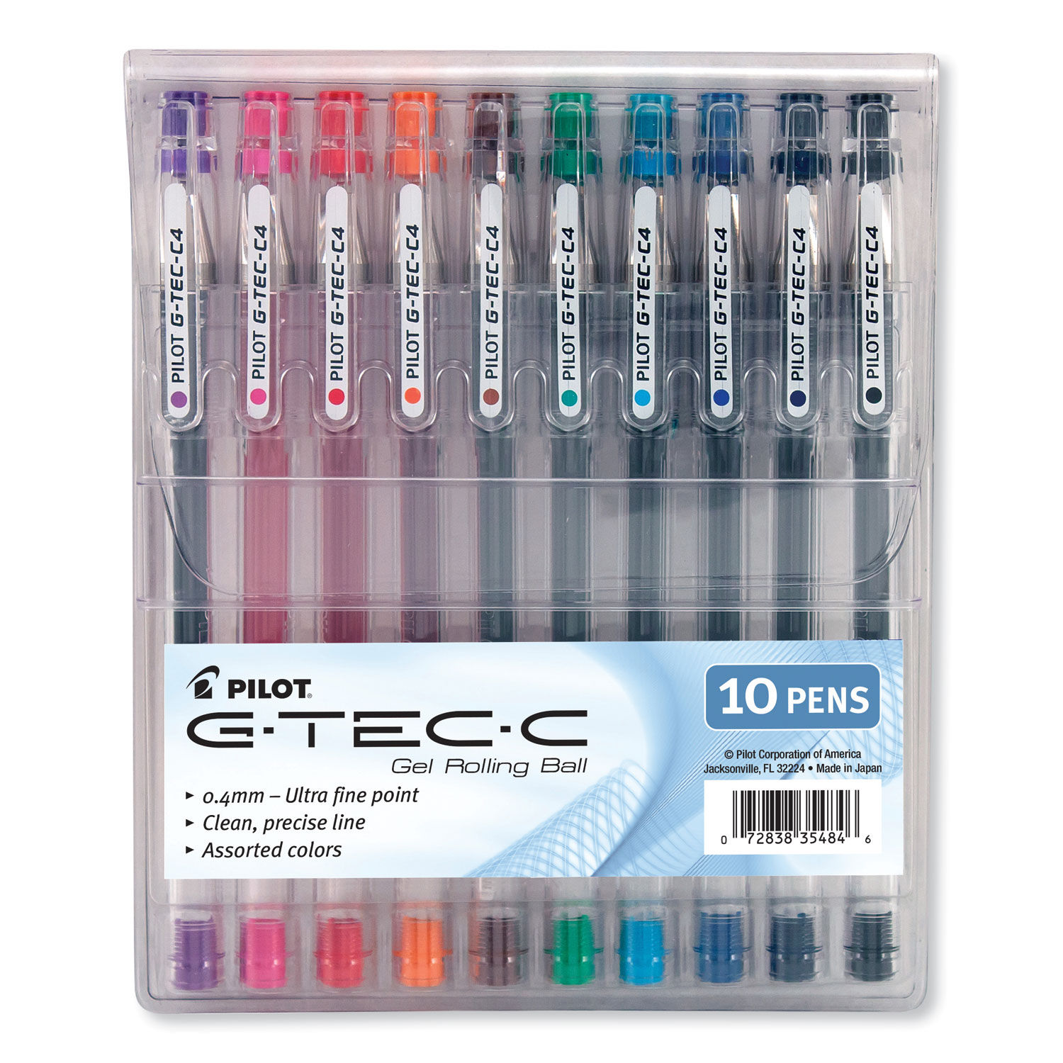 G-TEC-C Ultra Gel Pen with Convenience Pouch by Pilotandreg; PIL35484