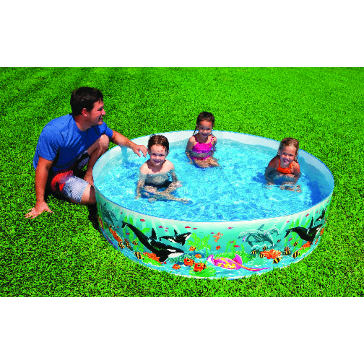 Intex Ocean Coral Reef 258 gal Snapset Pool 72 in. D