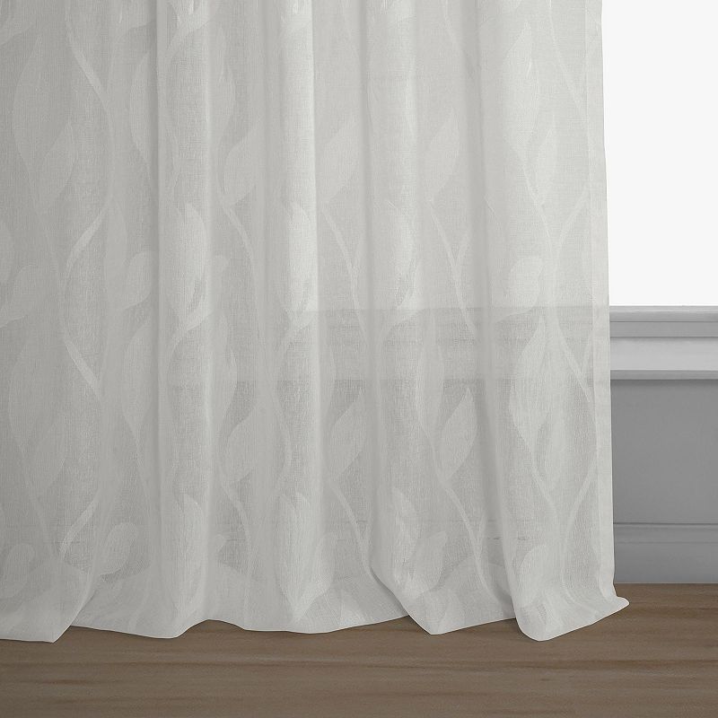 EFF Avignon Vine Patterned Sheer Curtain