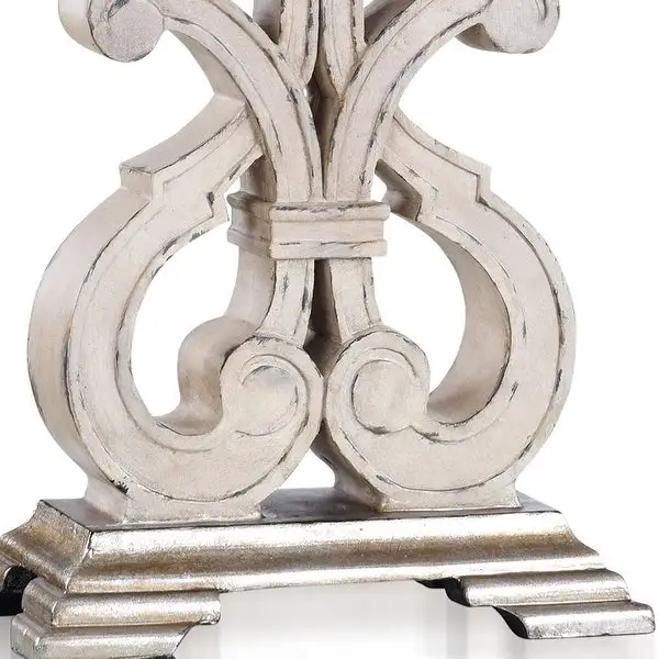 Indra - Traditional Table Lamp - Tuscana Cream - White Shade