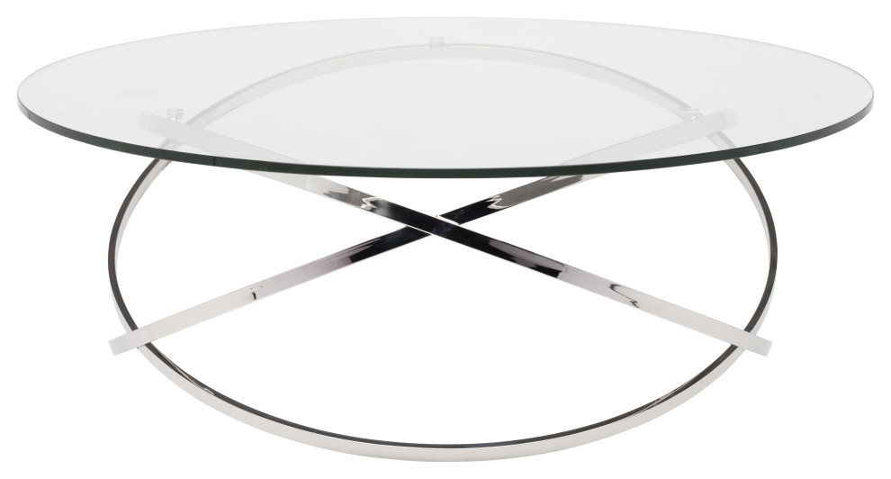 Corel Coffee Table  Silver   Coffee Tables   by Nuevo  Houzz