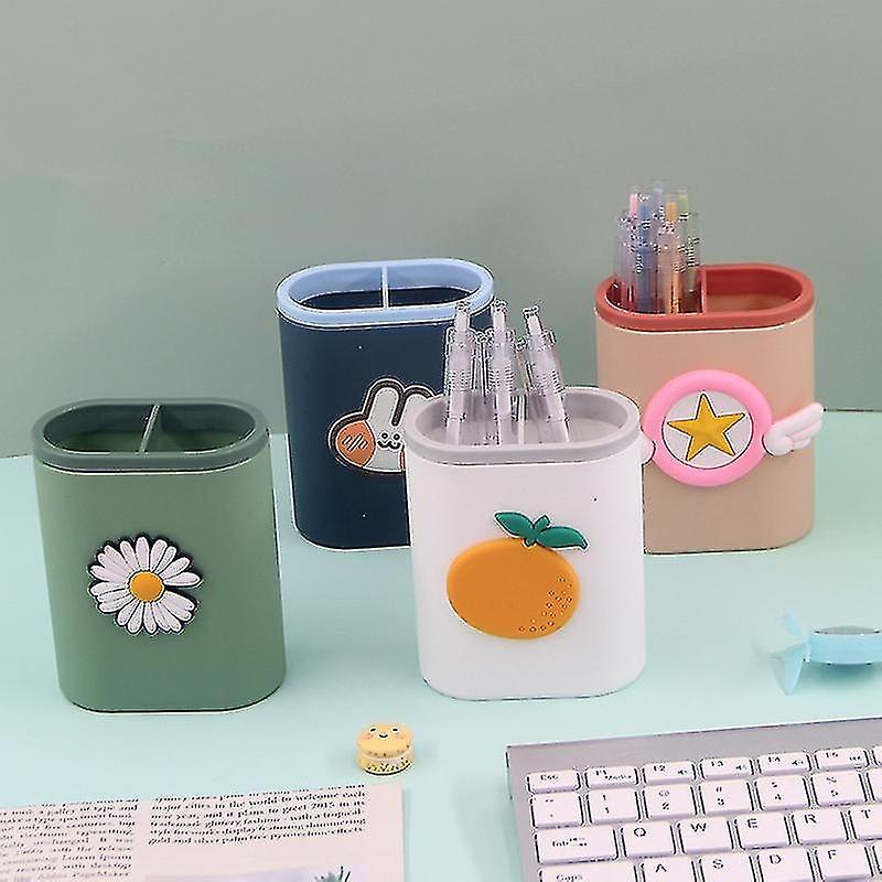 Multifunctional And Simple Storage Of The Pencil Case Storage Box Plastic Desk Organizer