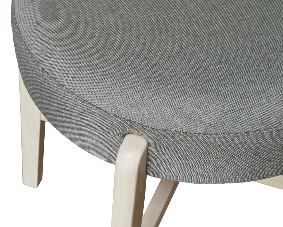 Hopper Set of 2 Dining Chairs  Froth Cream   Midcentury   Dining Chairs   by Progressive Furniture  Houzz