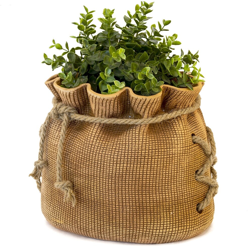 Golden Ceramics Flower Pot Planter   Pouch   9\