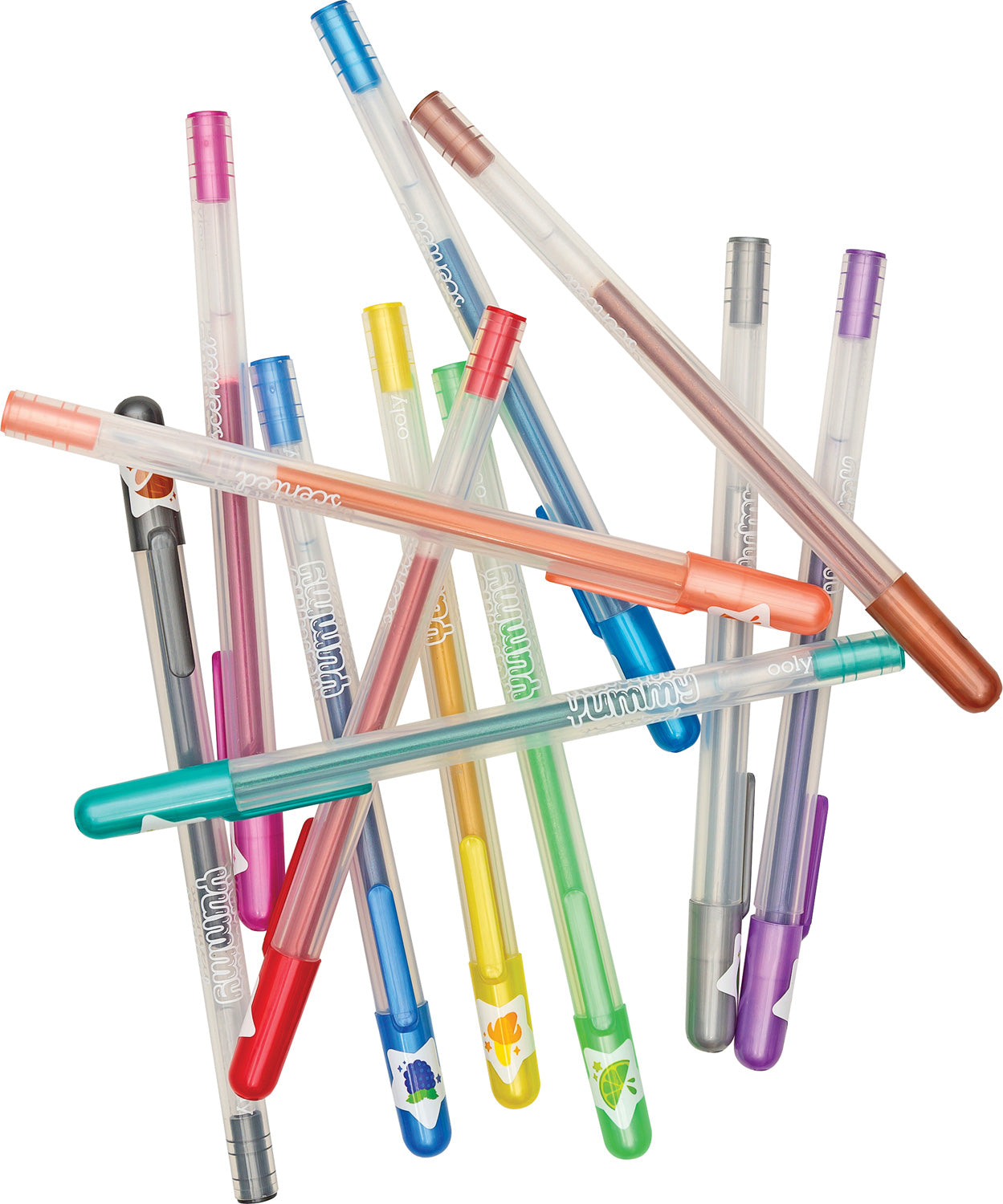 Yummy Yummy Scented Glitter Gel Pens - Set of 12