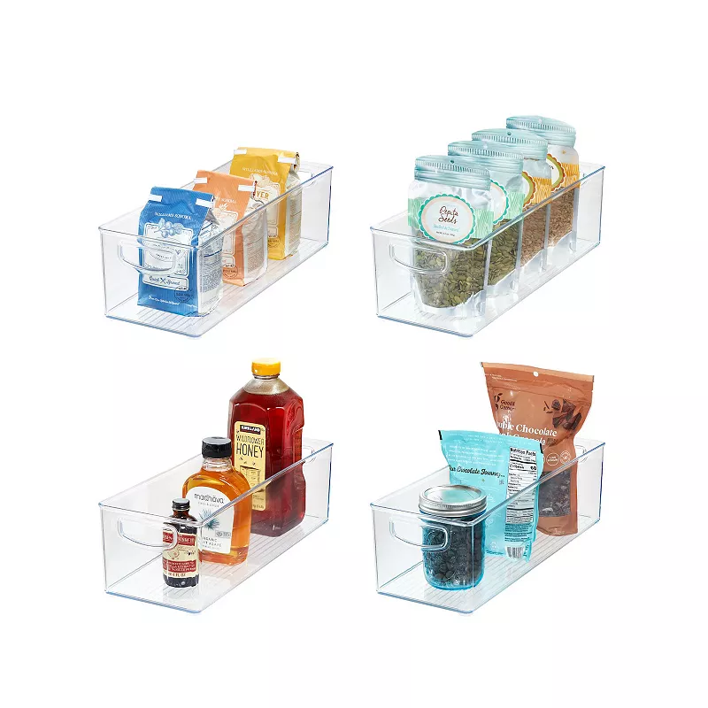 iDesign Set of 4 Kitchen Organizer Bins