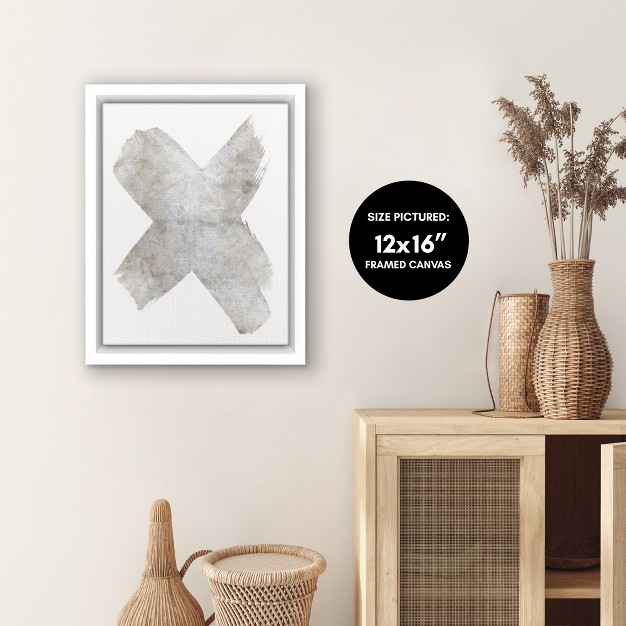 Americanflat Concrete Paperx By Chaos amp Wonder Design Floating Canvas Frame Modern Wall Art Decor