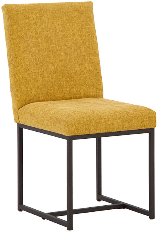 Carson Yellow Upholstered Dining Chair