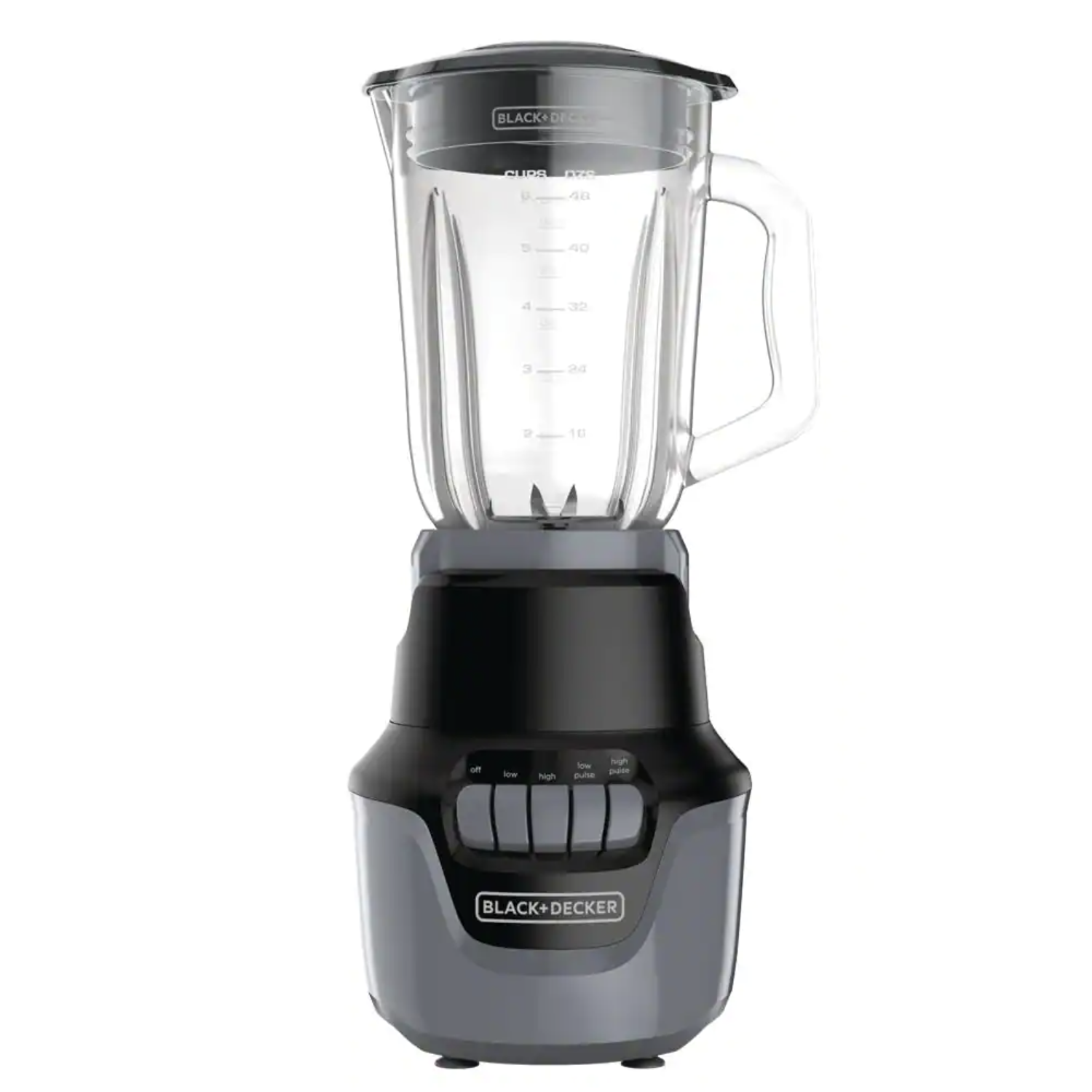 Black + Decker Helix Performance 48 oz. 4-Speed Matte Black Blender