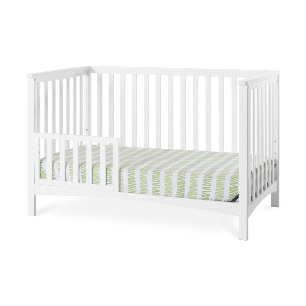 Forever Eclectic London 4-in-1 Convertible Baby Crib, Matte White