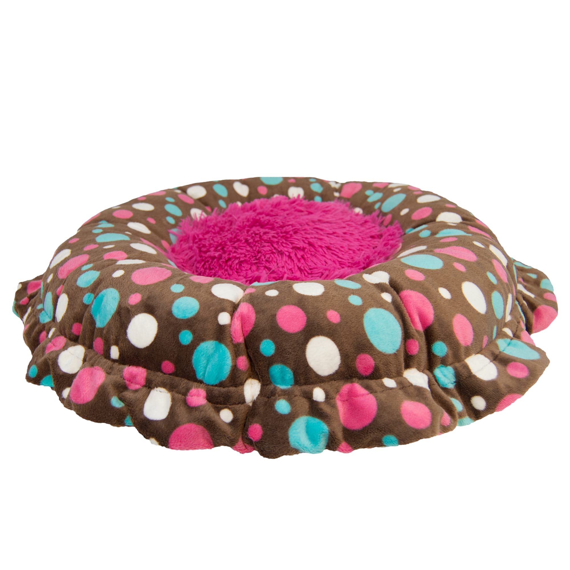 Bessie  Barnie Ultra Plush Deluxe Cake Pop Lollipop Pet Lily Pod Cat Bed， 24