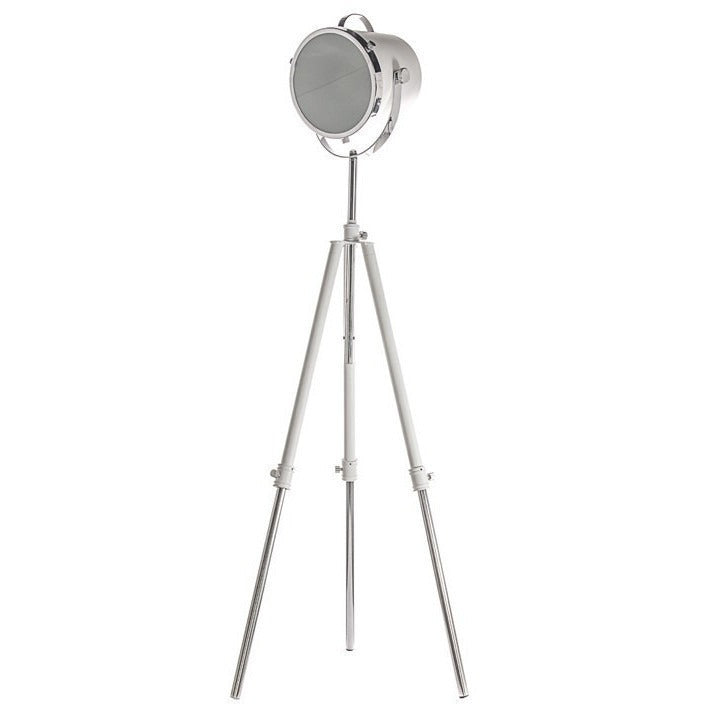 White Metal Floor Lamp