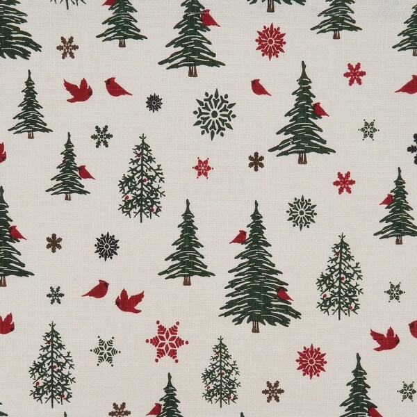 Holiday Placemats With Christmas Tree and Snowflakes Design