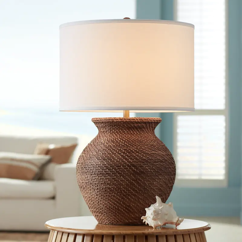 Tinley Brown Weave Table Lamp